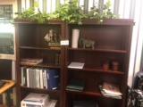 (2) Book shelves & contents