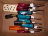 Assorted drives & screw drivers