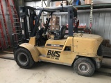 Caterpillar DP50K Forklift, 2 stage side shift, diesel, w/ 5377 hrs.