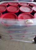 Pallet of (48) buckets of Sealit Spray Mine sealant - red lid