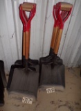 (5) Angled cast metal wide coal shovels