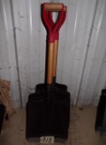 (6) Flat cast metal wide coal shovels