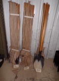 (6) Long handle spade shovels