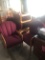(4) Cloth waiting room chairs