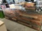 Wood front, SS top store counter, 8'w x 2'd x 3'h