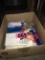 Box of butane bottles, foil, & paper product