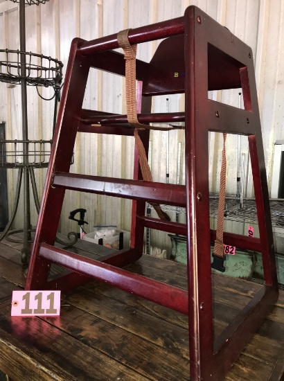 Wood high chair