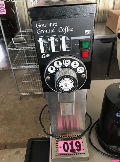Curtis Gourmet Ground Coffee grinder, Model GSG