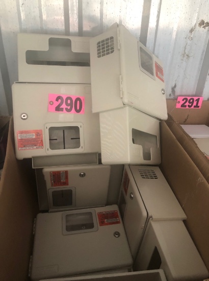 Box of wall mount sharps container w/ glove holders