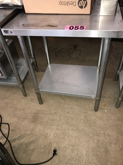SS Prep table, 30"w x 2'd x 3'h