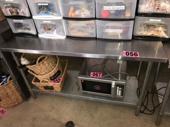 SS Prep table, 5'w x 2'd x 3'h