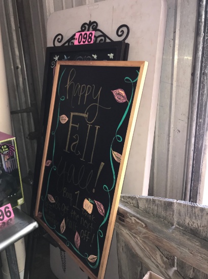Menu chalkboards & displays