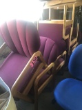 (6) Cloth waiting room chairs