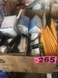 Box o f office & medical supplies