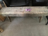 Primitve wood bench