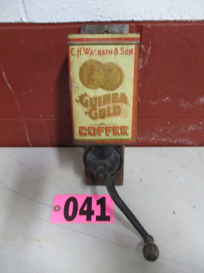 Small Guinea Gold Wallmount Coffee grinder
