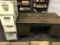 Metal desk & file cabinet