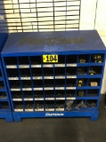 Fastenal 2ft hardware cabinet & contents