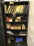 Hon metal shelf & contents: Lg. selection of tooling supplies