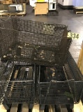 Pallet w/ wire baskets