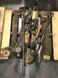 Pallet of handled tools & shovels