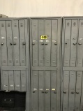 (3) Sections of lockers