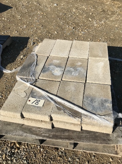 Pallet of 14" x 8" pavers