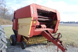 NH 855 round baler, auto wrap