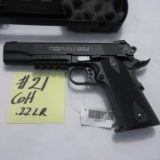 Colt Govt. model 22, semi auto, hand gun w/case, Colt Rail gun-unfired?
