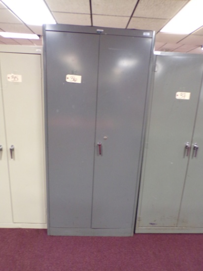 Lyon metal storage cabinet, 78in x 3ft