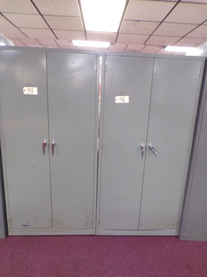 Metal storage cabinet, 6ft x 3ft