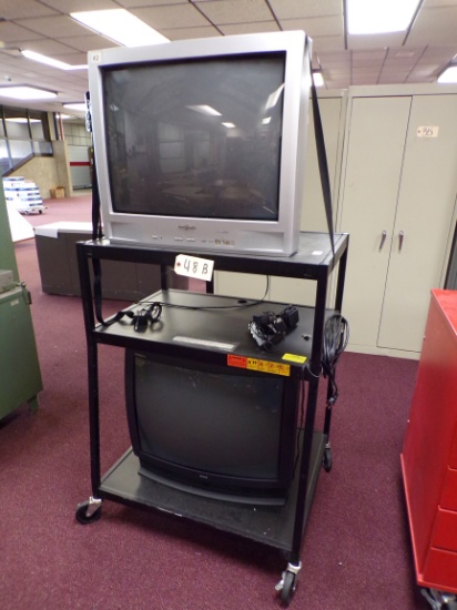 Brok/Onic 27in & RCA 27in TV's and media cart