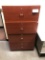 Cherry finished lateral file cabinet, 30in x 55in