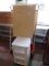 Dry erase easel w/ plastic rolling cabinet (rm1)