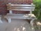 (1) 5ft Wood/concrete bench