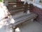 (1) 5ft Wood/concrete bench