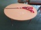 4ft round table & American flag