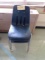 (4) Blue plastic school chairs