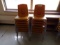 (14) Plastic yellow school chairs