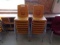 (14) Plastic yellow school chairs