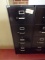 HON black 4 drawer file cabinet