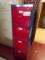4 Drawer blue/red file cabinets