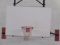 Basketball rim and backboard