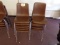 (10) Brown school chairs
