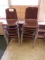(14) brown child chairs