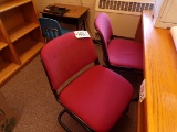 (2) Office chairs, desk, & chairs