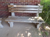 (1) 5ft Wood/concrete bench