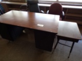 Teachers desk 5ft x 30in, & other desk
