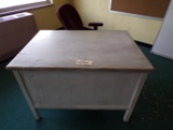 3ft x 2.5ft Wood teachers desk and chair