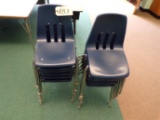 (12) Plastic child school chairs